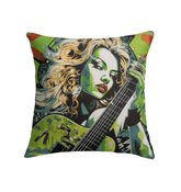 Decorative cushion with musical motif